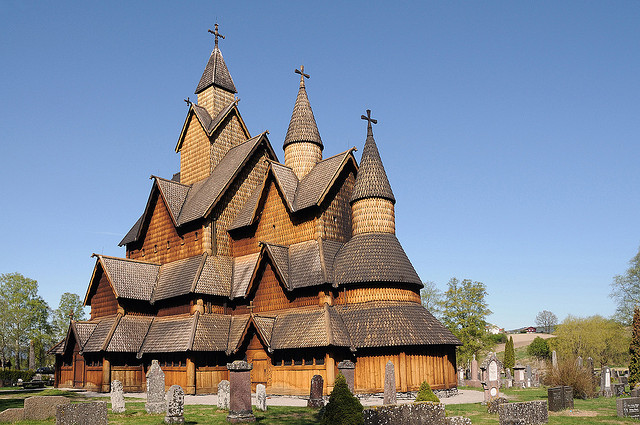 iglesia de Madera Heddal