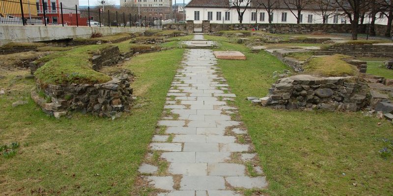 Ruinas de la ciudad medieval de Oslo