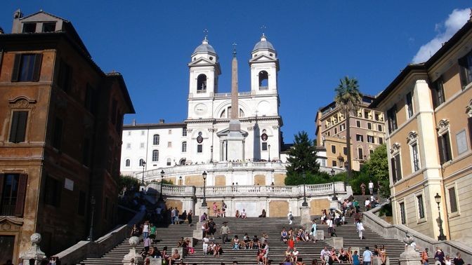 Iglesia de la Santísima Trinidad en el Monte Pincio | Chiesa della Trinitá dei Monti | Roma