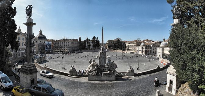 Piazza del Popolo - Plaza del Pueblo - Roma