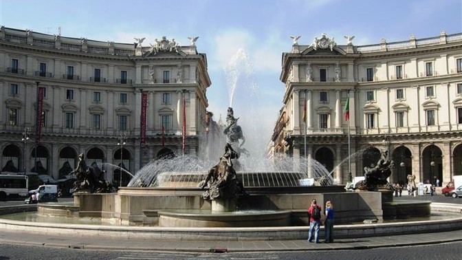 Plaza de la República Roma