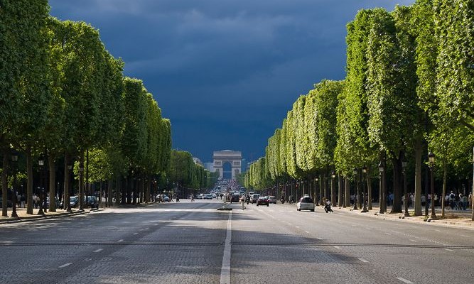 Los Campos Elíseos en París