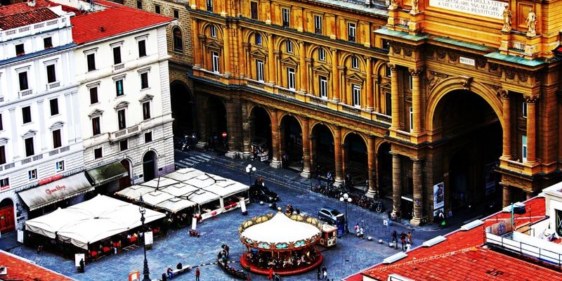 Plaza de la República en Florencia