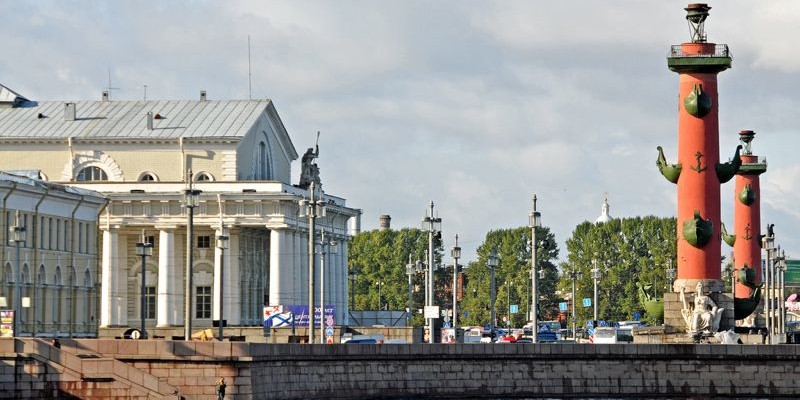 Strelka, belleza arquitectónica, San Petersburgo