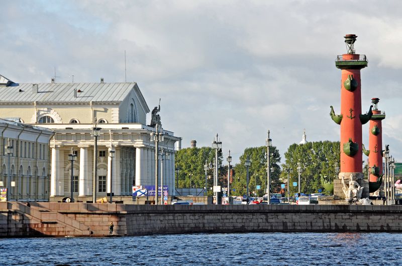 Strelka, belleza arquitectónica, San Petersburgo