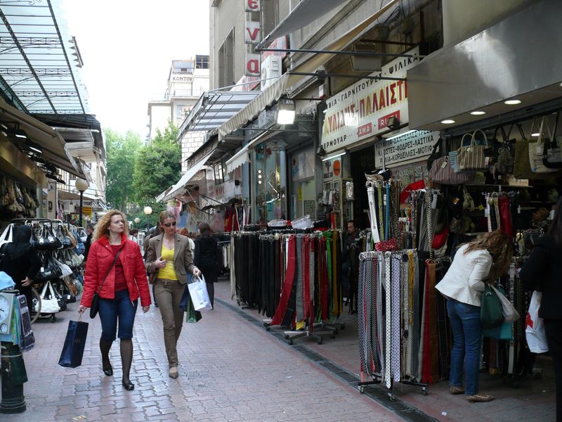 De compras por Atenas
