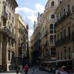 La calle Trapería en Murcia